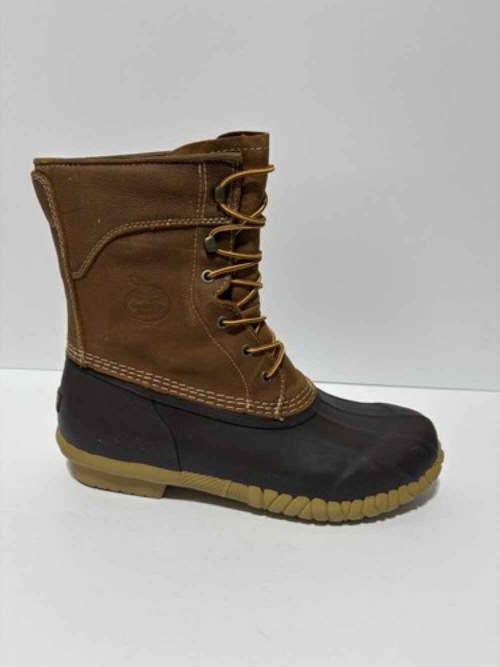 Georgia Boot Men’s Marshland Waterproof Brown Leather Boots, Size 10 M